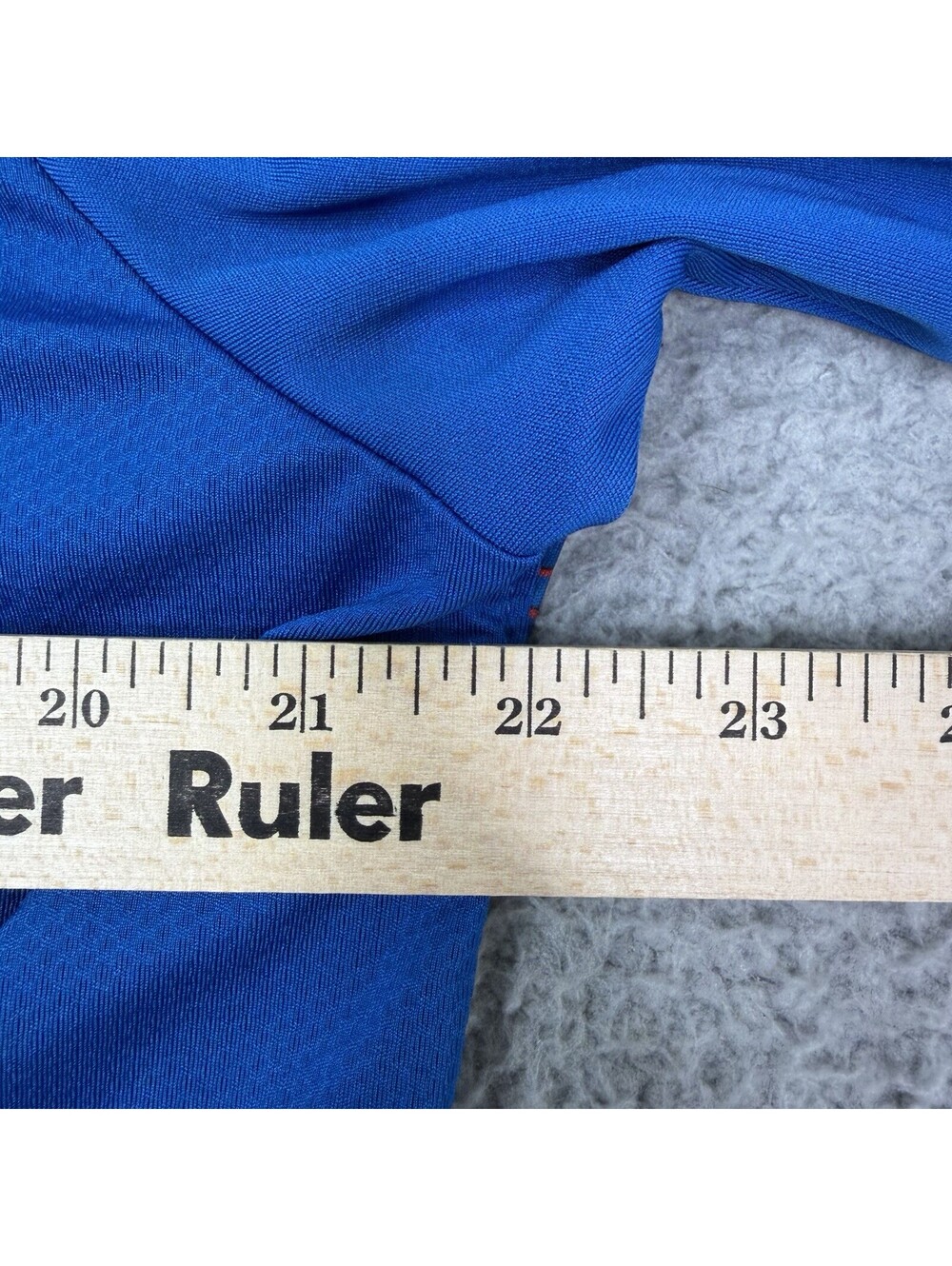 Oakley Mens Polo Shirt Large Regular Fit Blue Big Print Stretch Golf Top - Picture 7 of 9